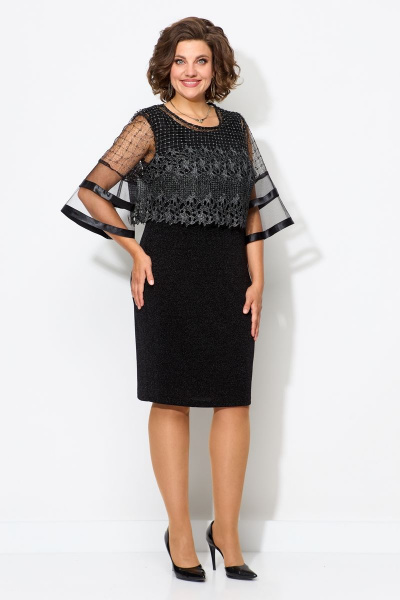 Блуза, платье Solomeya Lux 953 чёрный - фото 2