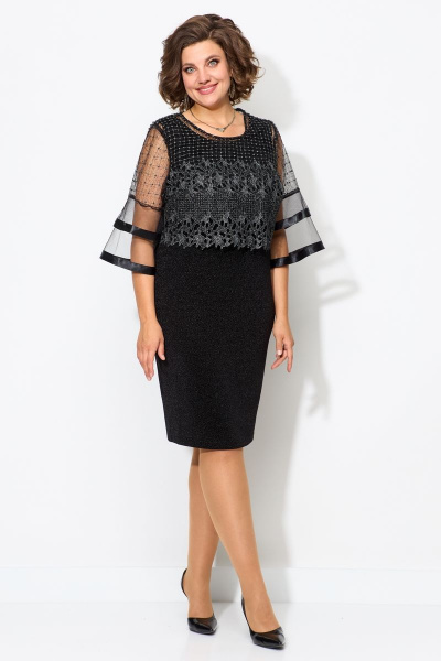 Блуза, платье Solomeya Lux 953 чёрный - фото 1