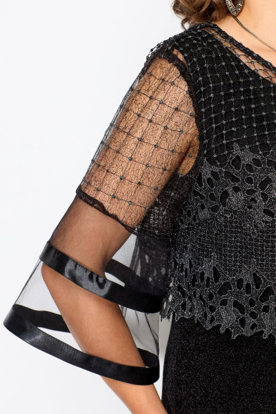 Блуза, платье Solomeya Lux 953 чёрный - фото 5