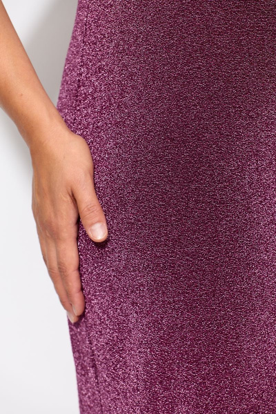 Комплект платья и блуза из трикотажа с люрексом Solomeya Lux 953 пурпурно-розовый - фото 11