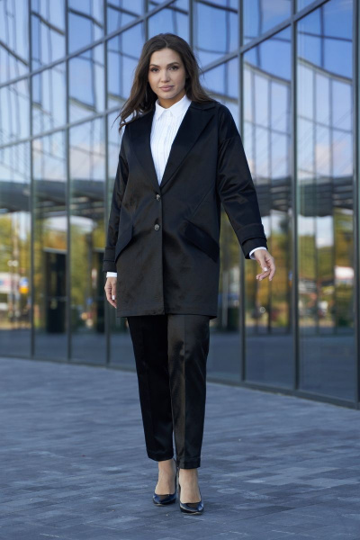 Костюм двойка жакет и брюки из хлопчатобумажной ткани Andina city 9021-23 - фото 8