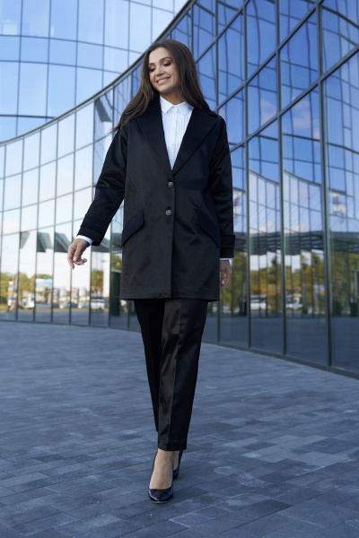 Костюм двойка жакет и брюки из хлопчатобумажной ткани Andina city 9021-23 - фото 4