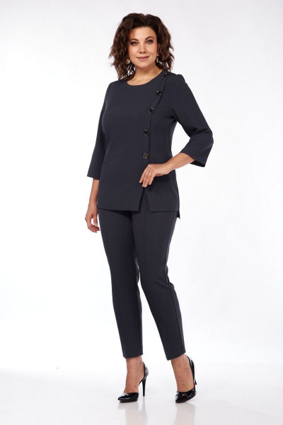 Блуза, брюки VI ORO VR-1089 графит - фото 4