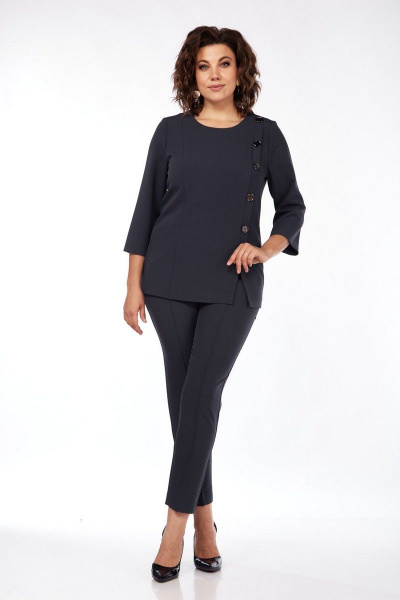 Блуза, брюки VI ORO VR-1089 графит - фото 1