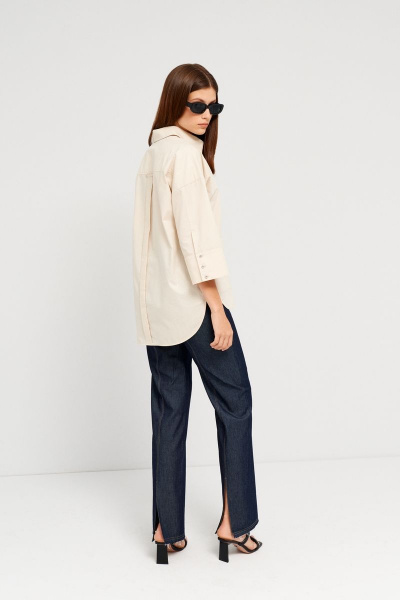 Летние прямые брюки с вертикальными штанинами BURVIN 8923-11 - фото 7