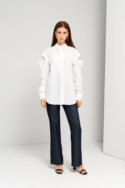 Летние прямые брюки с вертикальными штанинами BURVIN 8923-11 - фото 4