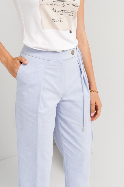 Брюки летние женские из хлопка с посадкой 7/8 BURVIN 8924-11 - фото 3