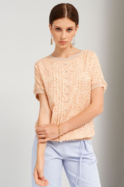 Брюки летние женские из хлопка с посадкой 7/8 BURVIN 8924-11 - фото 2