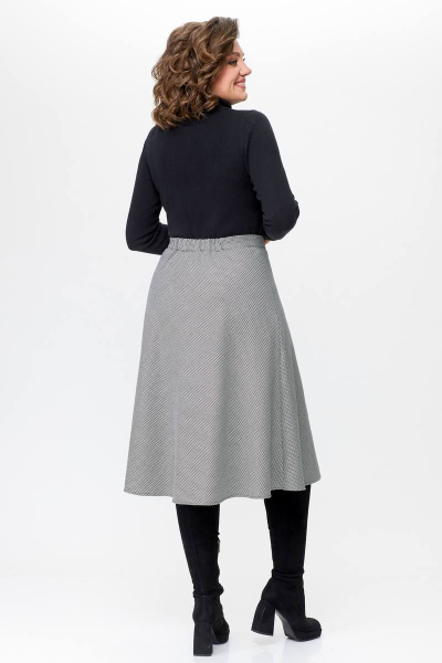 Юбка Swallow 685 черно-белая_лапка - фото 10