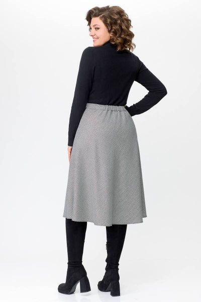 Юбка Swallow 685 черно-белая_лапка - фото 9