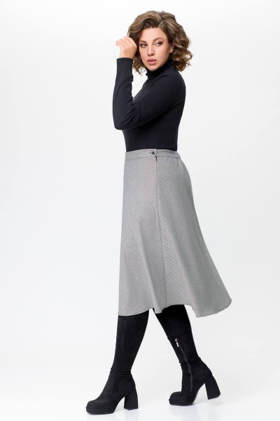 Юбка Swallow 685 черно-белая_лапка - фото 7