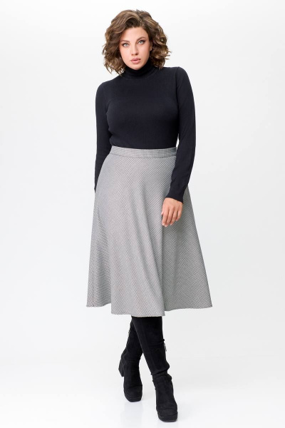 Юбка Swallow 685 черно-белая_лапка - фото 4