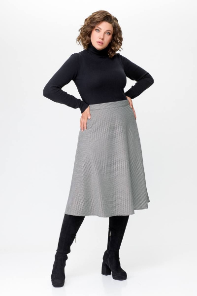 Юбка Swallow 685 черно-белая_лапка - фото 3