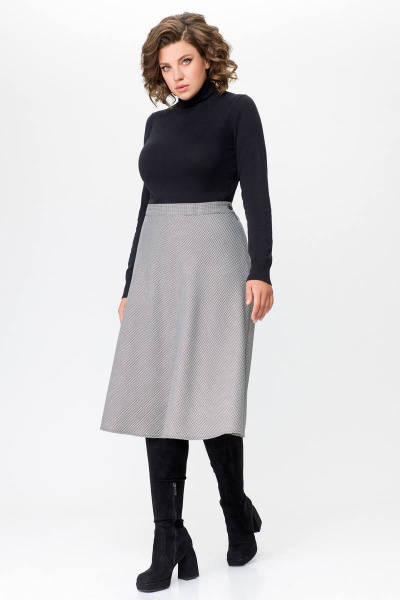 Юбка Swallow 685 черно-белая_лапка - фото 2