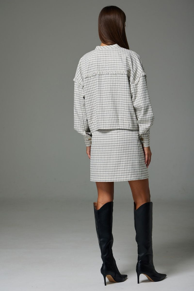 Костюм женский жакет и юбка из текстиля N.O.W. 1301-2 - фото 2