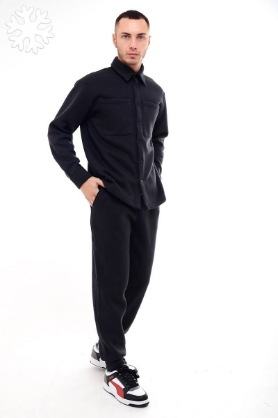 Демисезонный костюм рубашка и брюки с застежкой на кнопки GO M3032/40-02.182-188 - фото 1