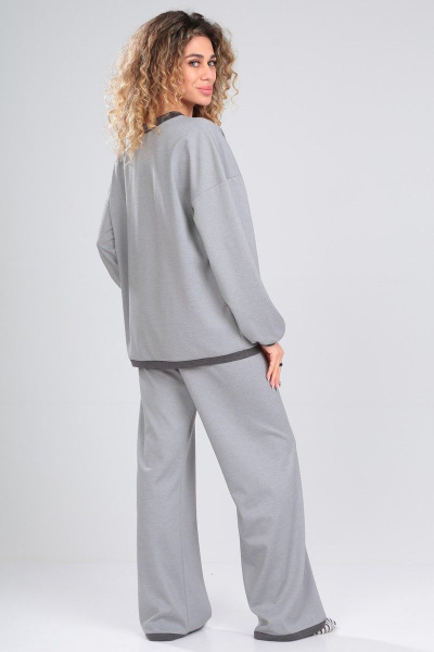 Комплект джемпер и брюки из трикотажа с высокой посадкой Angelina & Сompany 831 - фото 2
