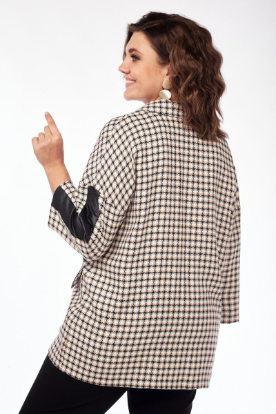 Жакет бежевого цвета с воротником-пиджачным и накладными карманами Matini 4.1481/1 бежевый - фото 13