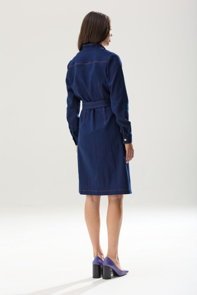 Платье спортивного стиля трапеция из текстиля Ларс Стиль 831 - фото 3