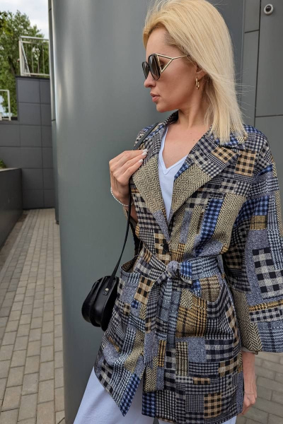 Жакет Patriciа 01-5438 черный,желтый - фото 1