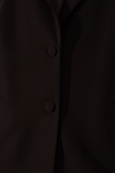 Костюм брюки и жакет из смесовой ткани для офиса Панда 161921w черный - фото 5