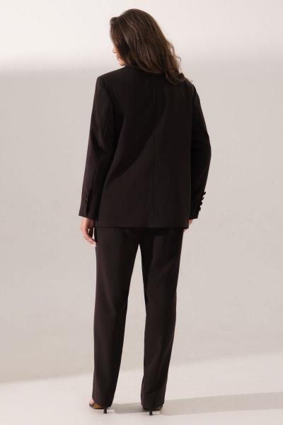 Костюм брюки и жакет из смесовой ткани для офиса Панда 161921w черный - фото 3
