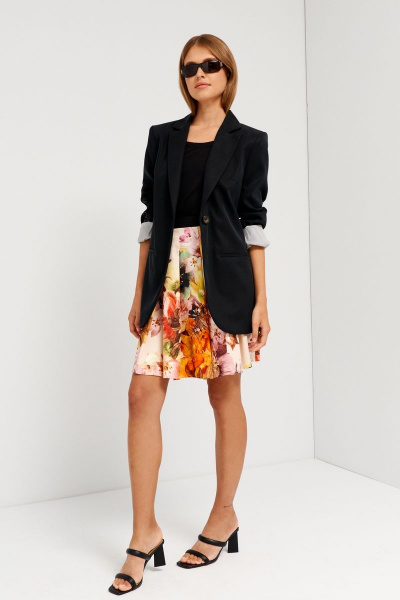 Летняя женская юбка в складку с тесьмой-застежкой BURVIN 9127-21 - фото 2