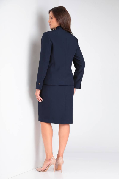 Жакет, юбка Vilena 921 темно-синий - фото 6