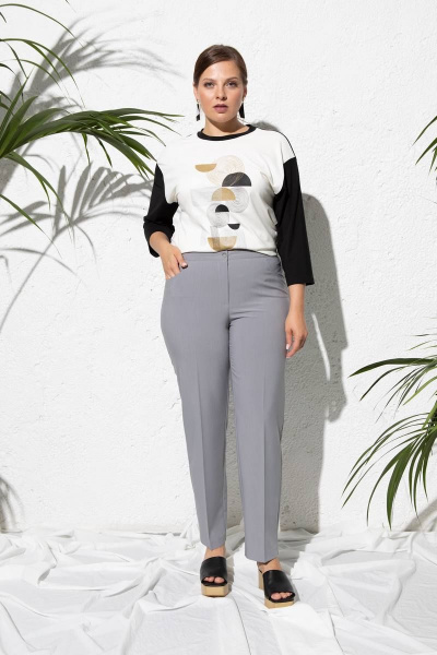 Зауженные брюки с прорезанными карманами из текстиля Femme & Devur 9988 1.4BF(170) - фото 2