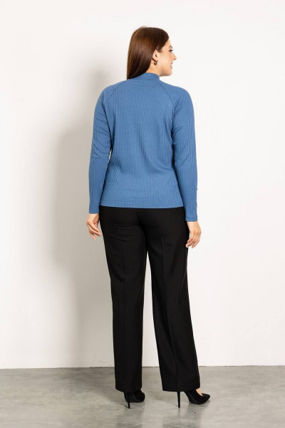 Демисезонная синяя водолазка с регланом и узким рукавом Femme & Devur 30790 1.23BF(170) - фото 5