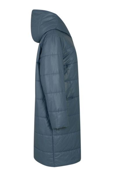 Пальто Elema 5-13040-1-170 серо-голубой/персик - фото 2