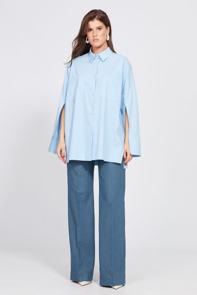 Брюки EOLA 2481 темно-голубой - фото 3