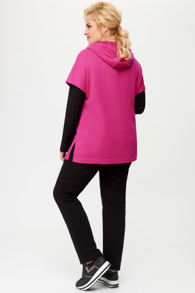 Брюки, джемпер, жилет Svetlana-Style 1898 черный+фуксия - фото 2