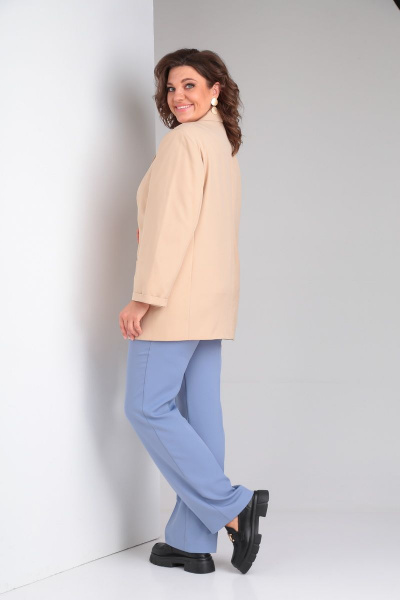 Жакет Lady Line 526 бежевый - фото 3