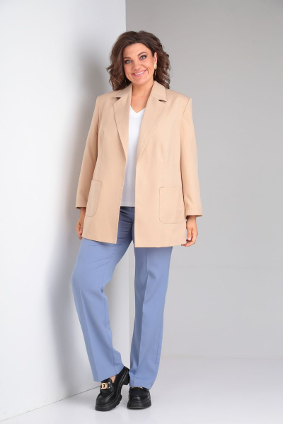 Жакет Lady Line 526 бежевый - фото 1