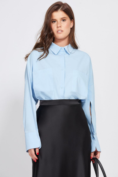 Миди юбка из атласа с косым кроем и потайной застежкой EOLA 2455 черный - фото 14