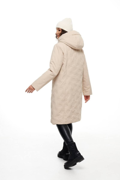 Пальто Beautiful&Free 6099 бежевый - фото 8