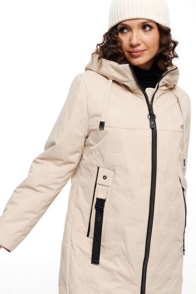 Пальто Beautiful&Free 6099 бежевый - фото 10