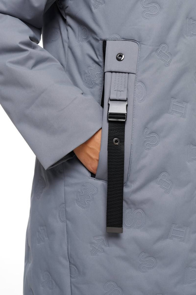 Пальто Beautiful&Free 6099 серый - фото 10