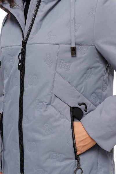 Пальто Beautiful&Free 6099 серый - фото 9