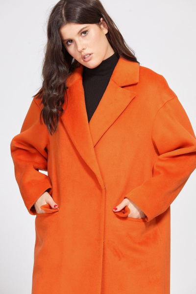 Пальто EOLA 2484 оранжевый - фото 8