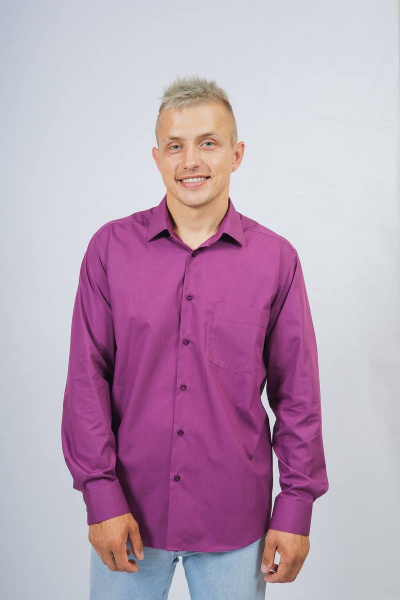 Рубашка Nadex 01-070913/204-23.182-188 сливовый - фото 1