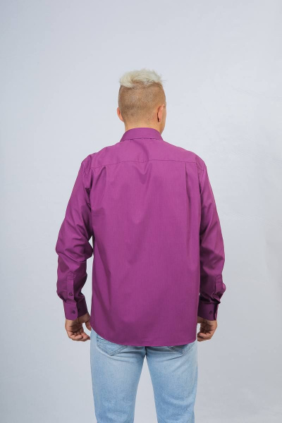 Рубашка Nadex 01-070913/204-23.182-188 сливовый - фото 4