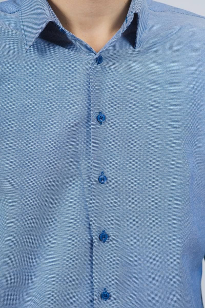 Рубашка Nadex 01-061811/203-23.182-188 деним_оксфорд - фото 5