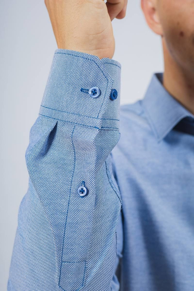 Рубашка Nadex 01-061811/203-23.182-188 деним_оксфорд - фото 4