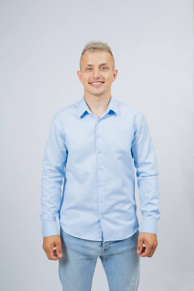 Рубашка Nadex 01-061811/203-23.182-188 голубой_оксфорд - фото 1