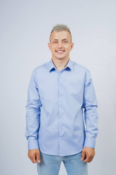 Рубашка Nadex 01-048612/204-23.170-176 голубая_иллюзия - фото 1