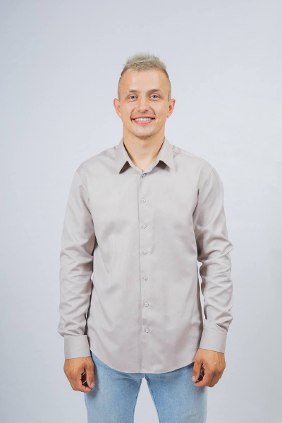 Рубашка Nadex 01-048612/203-23.182-188 темно-бежевый - фото 1