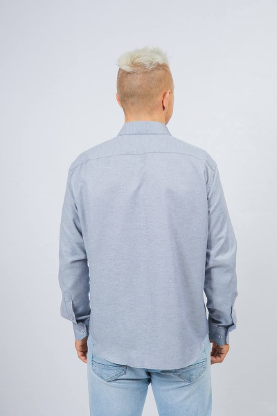 Рубашка Nadex 01-048612/203-23.182-188 серый_оксфорд - фото 5