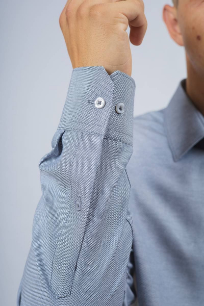 Рубашка Nadex 01-048612/203-23.182-188 серый_оксфорд - фото 3